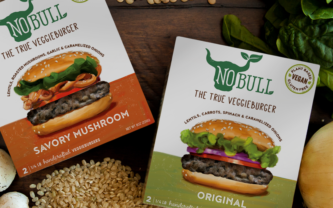 NoBull Veggieburgers | Identity and Package Design